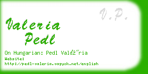valeria pedl business card